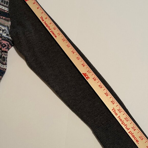 Talbots NWOT Lambswool Blend Fair Isle Pink & Gray Sweater Size 1X - Picture 5 of 8